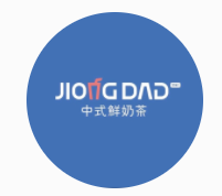 jiongdad中式鲜奶茶品牌logo