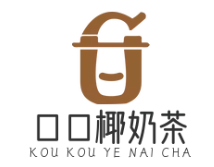 口口椰奶茶品牌logo