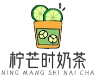 柠芒时奶茶品牌logo