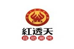 红透天自助火锅品牌logo