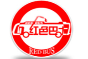 红色巴士奶茶品牌logo