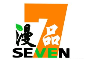 77漫品奶茶店品牌logo