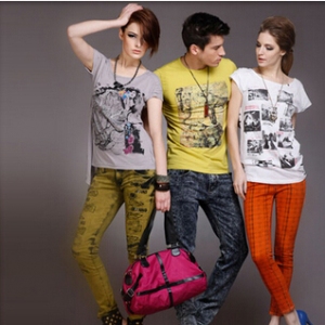 泰玛斯服饰变色牛仔