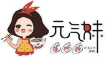 元气妹螺蛳粉品牌logo