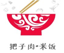 把子肉米饭品牌logo