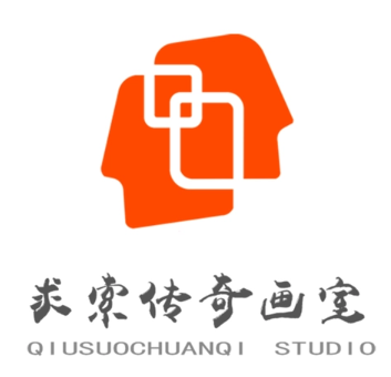 求索传奇画室品牌logo