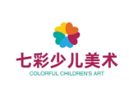 七彩少儿美术品牌logo