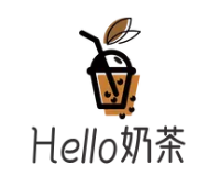 Hello奶茶品牌logo