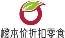 橙本价折扣零食品牌logo