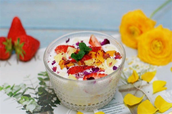 不二酸奶水果捞