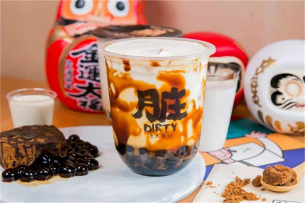 手炒黑糖脏脏茶