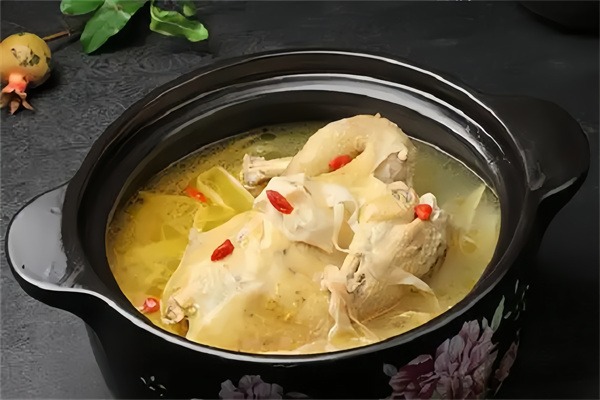 雁门斋老母鸡汤葱油饼
