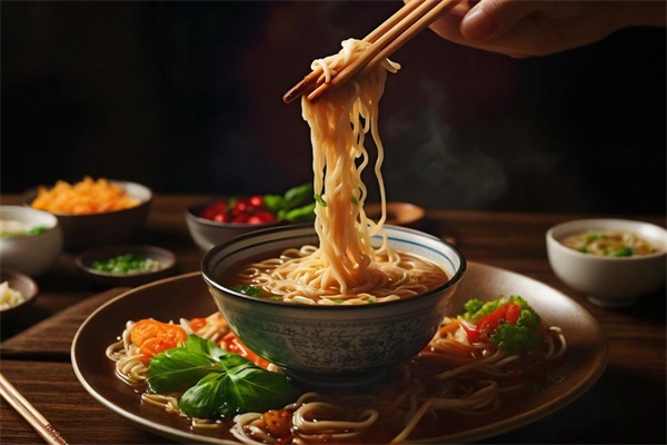 择面而食