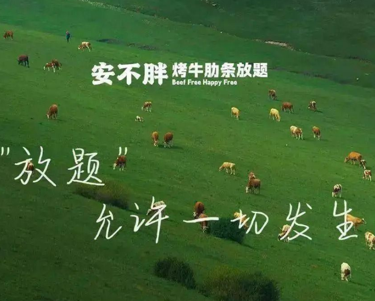 安不胖烤牛肋条放题品牌logo