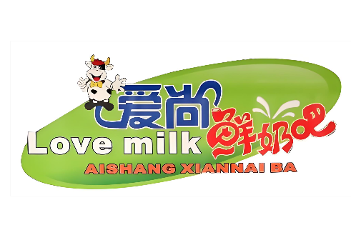 爱尚鲜奶吧品牌logo