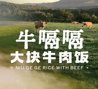 牛嗝嗝大块牛肉饭品牌logo