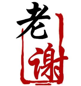 老谢烧烤野馄饨品牌logo