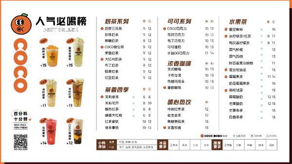 coco bobo多肉鲜果茶
