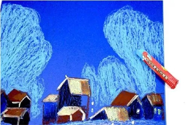 蓝色创意少儿美术