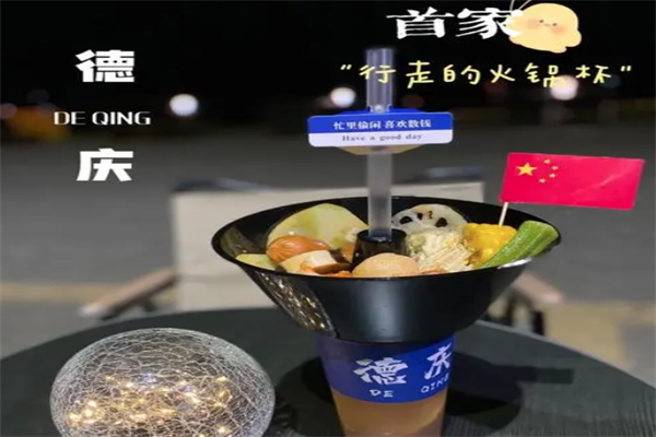 行走的奶茶火锅杯