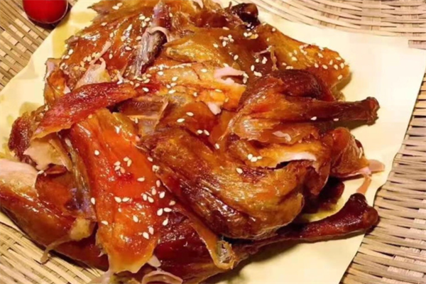 透骨香手撕烤鸭