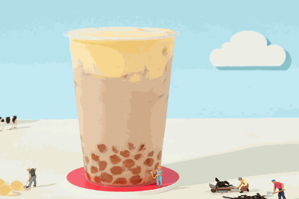 100瓦电灯泡奶茶