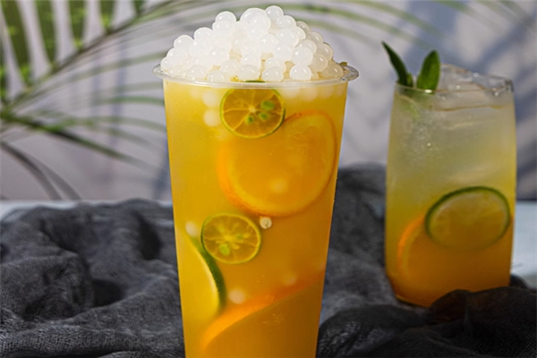 青柠蜜奶茶