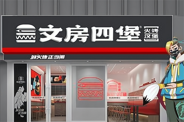 文房四堡火烤汉堡