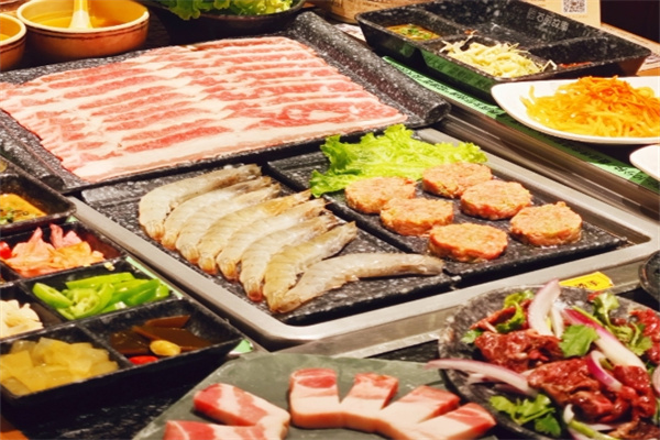 石缘石板烤肉