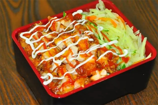 欧巴烤肉拌饭脆皮鸡饭