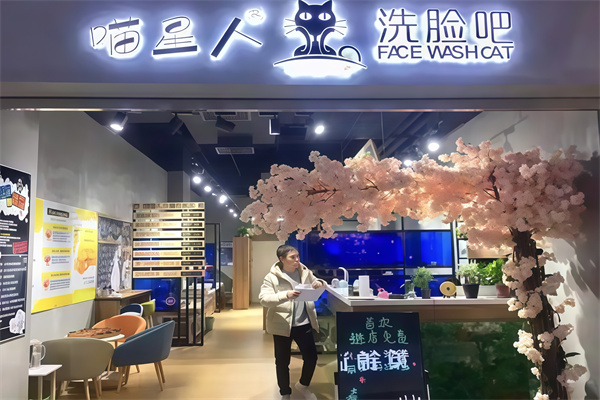 喵星人洗脸吧