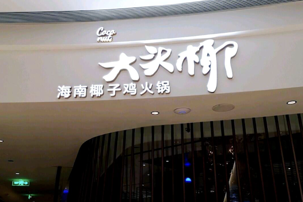 大头椰椰子鸡火锅店