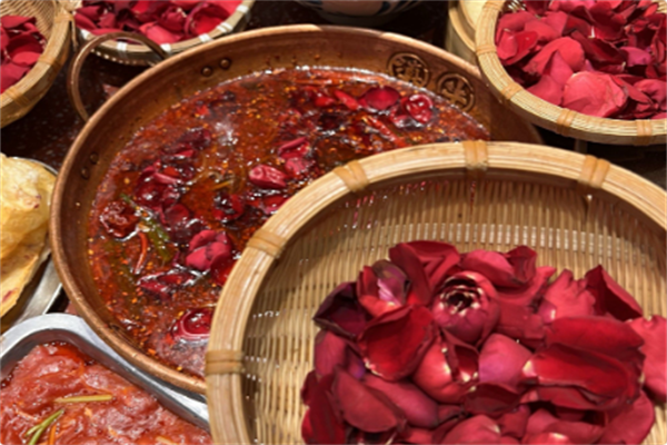 玫瑰鲜花火锅