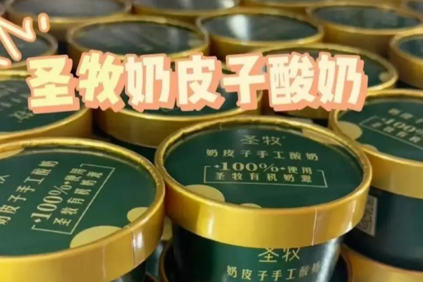 圣牧有机奶皮子手工酸奶