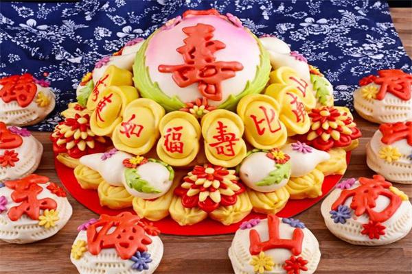 中式蛋糕花饽饽
