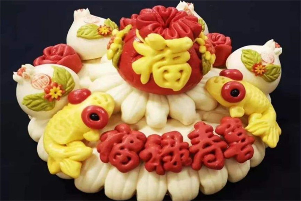 中式蛋糕花饽饽