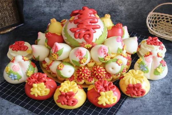 中式蛋糕花饽饽