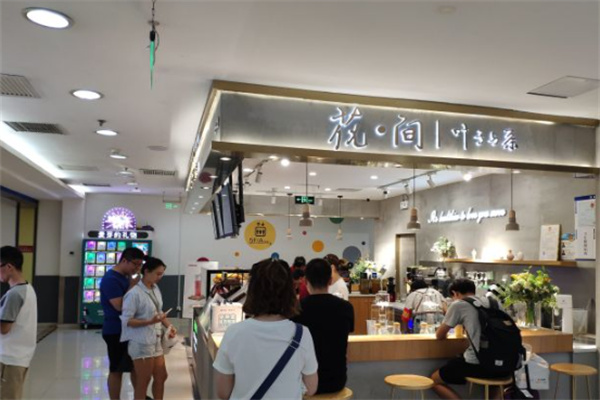 花间叶子与茶 花间叶子与茶