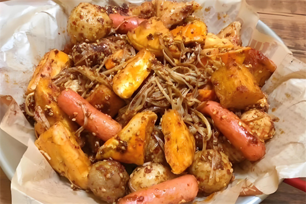 一炸二拌炸串拌饼