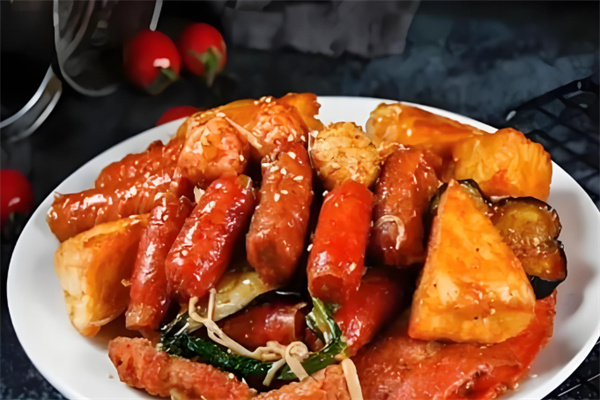 一炸二拌炸串拌饼