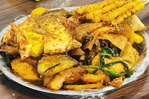 一炸二拌炸串拌饼