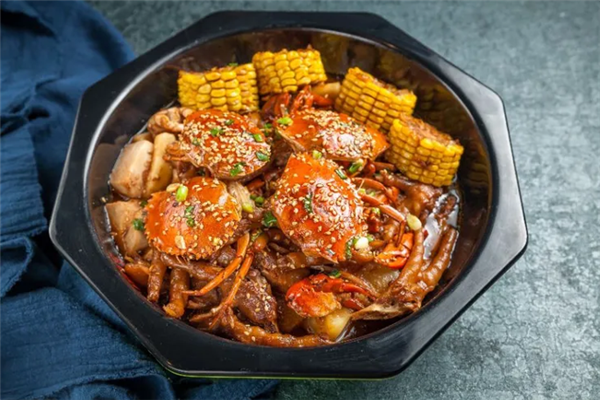 来！肉蟹煲
