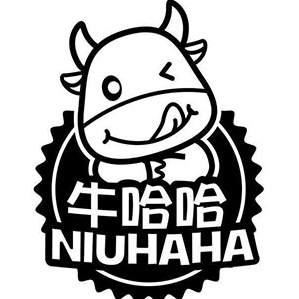 哈哈牛潮汕牛肉火锅品牌logo