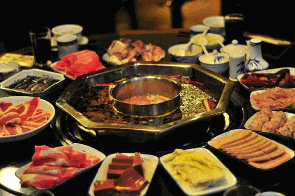 腊肉豆米火锅