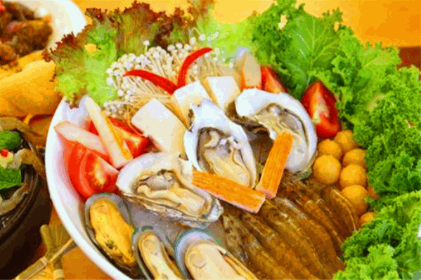 蒸灵海鲜蒸汽火锅