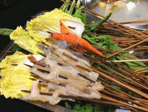 辣小兵卤蛙串串