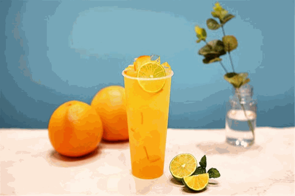 橙爱奶茶