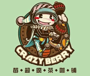 莓超疯茶咖铺品牌logo