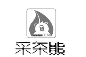 采茶熊奶茶品牌logo