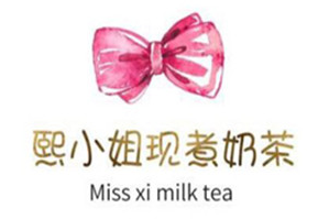 熙小姐现煮奶茶品牌logo